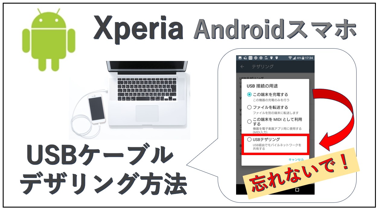 Android-Xperiaのusbケーブルデザリング方法SO-04h