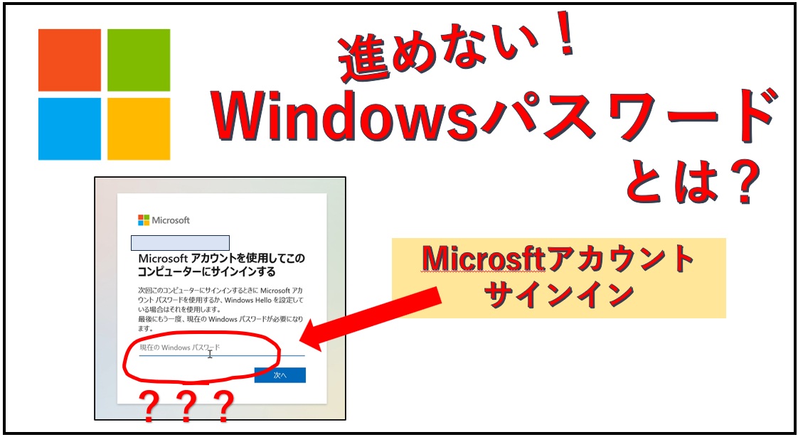 Windowsパスワードとは？MSアカウントサインイン設定